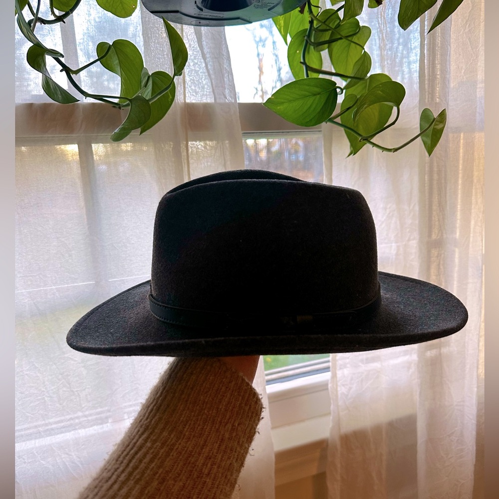 Vintage Pendleton small-med charcoal grey fedora explorer wool hat AB202-71035